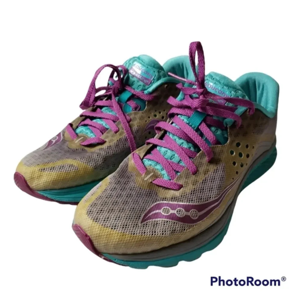 Saucony Kinvara 8 S10356-3 Gray Blue Running‎ Shoes Sneakers Women’s Size 8